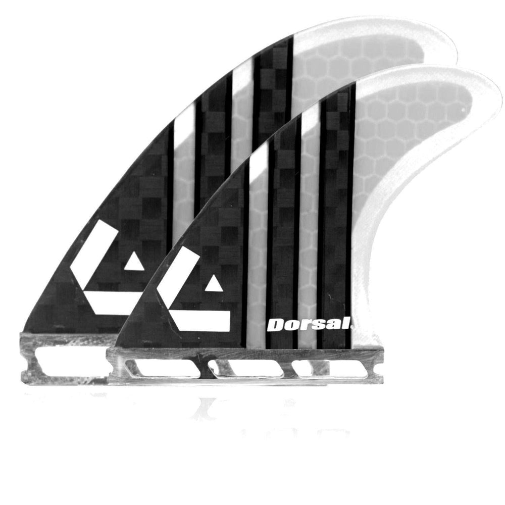 Dorsal Carbon Hexcore Quad Surfboard Fins (4) Honeycomb FUT Base Clear - DORSAL??½ Surf Shop - Dorsalfins.com??ç?ä