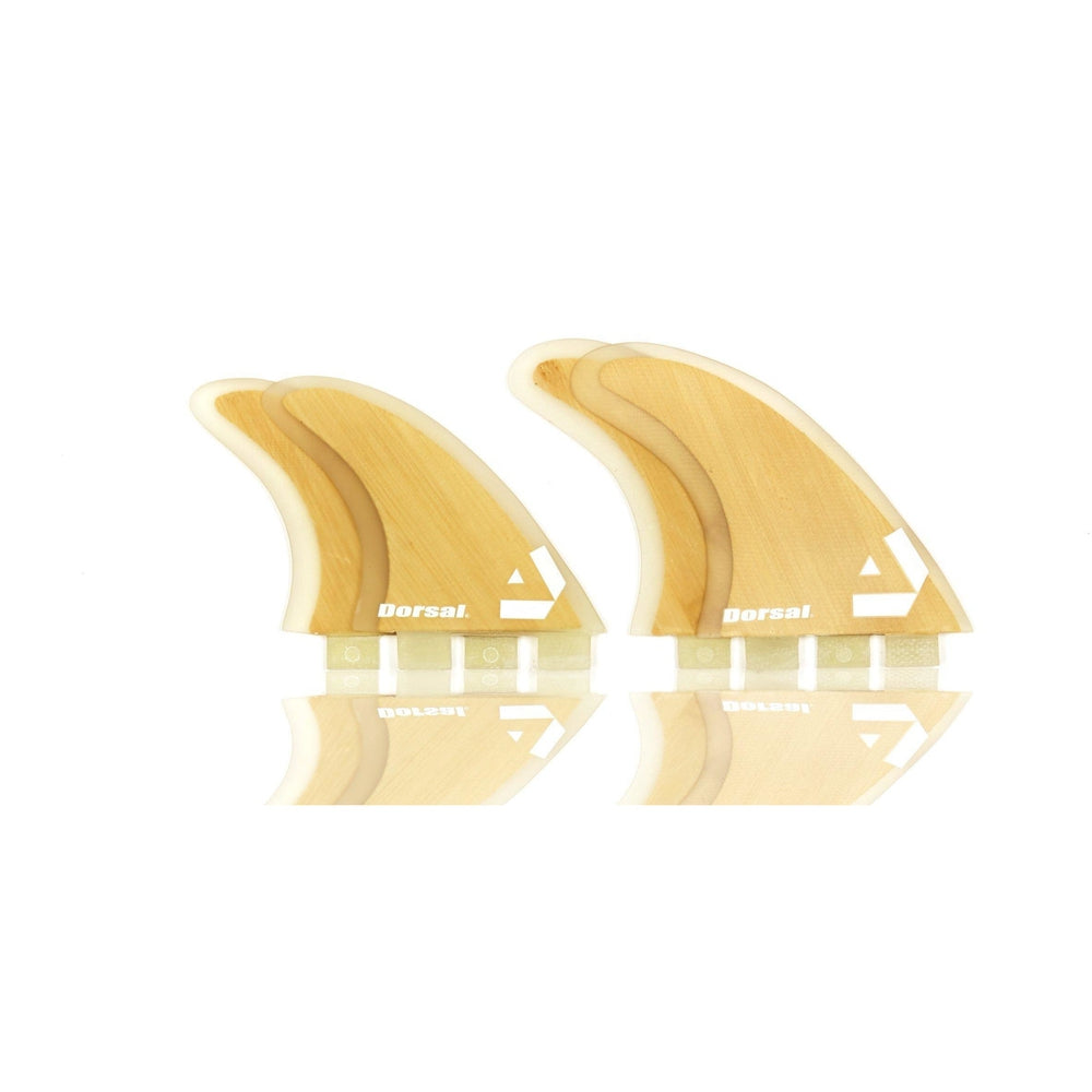 DORSAL Surfboard Fins Bamboo Hexcore Quad Set (4) Honeycomb FCS Compatible - by DORSAL Surf Brand - Dorsalfins.com?ÇÄ
