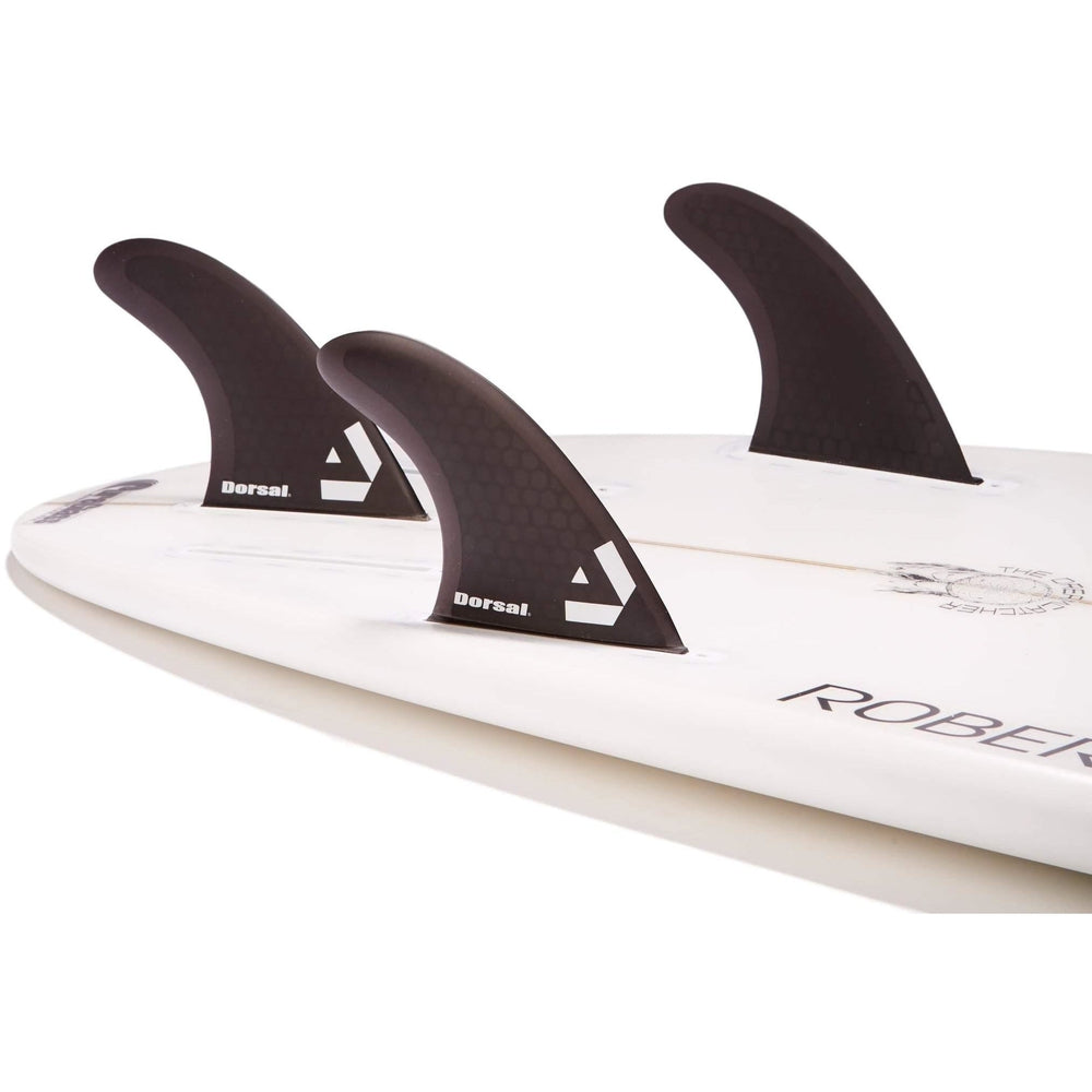 DORSAL Surfboard Fins Hexcore Thruster Set (3) Honeycomb FUT Base Compatible Black - by DORSAL Surf Brand - Dorsalfins.com?ÇÄ