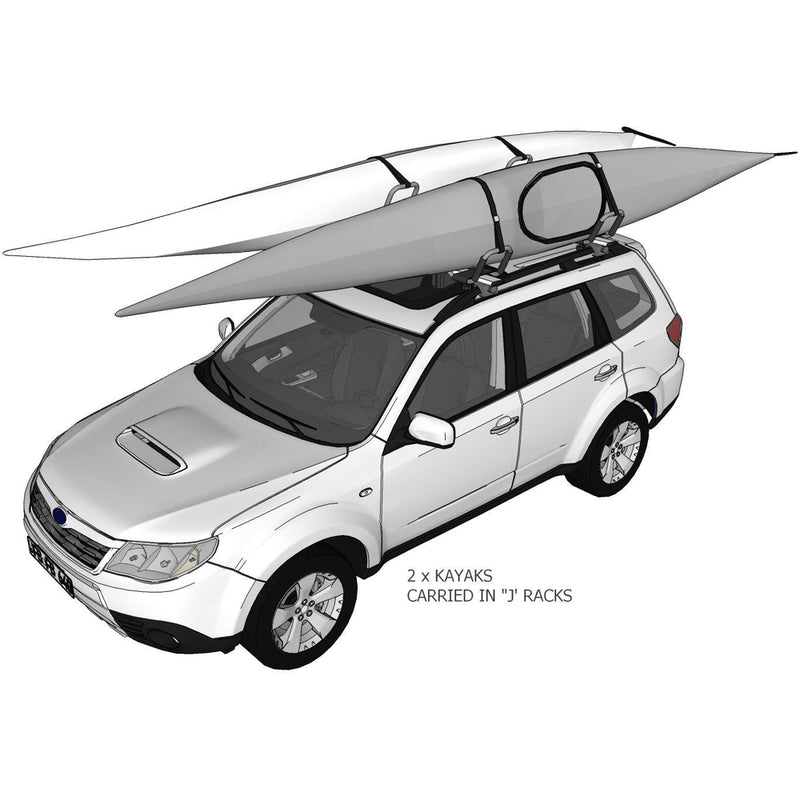 2Pcs Universal Car Roof Soft Rack Pads Luggage Carrier for Kayak Surfboard  Canoe